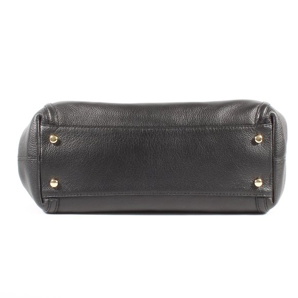 Coach Shoulder Bag Edie Turnlock Chain BLK Leather - Picture 5 of 8